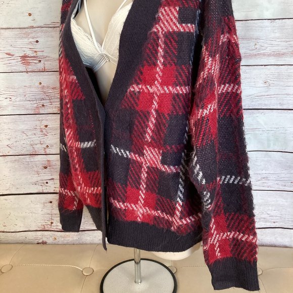 Oversized Plaid Sweater | Plus Size XXL - Picture 3 of 8